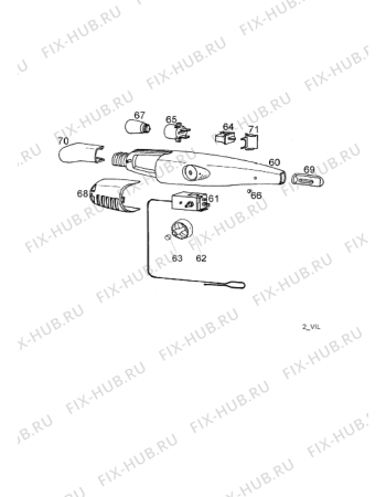 Взрыв-схема холодильника Zanussi ZC252R - Схема узла Electrical equipment